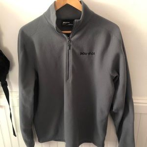 Marmot grey fleece zip up jacket
